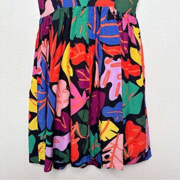 Gorman Womens 10 Floral Sleeveless Fit and Flare Frondsense Dress - Picture 13 of 16